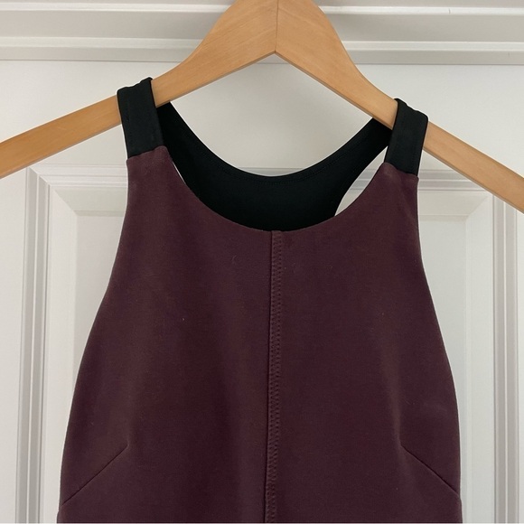 Athleta Whirlwind Tank Dress Shelf Bra Burgundy XS - Picture 4 of 6
